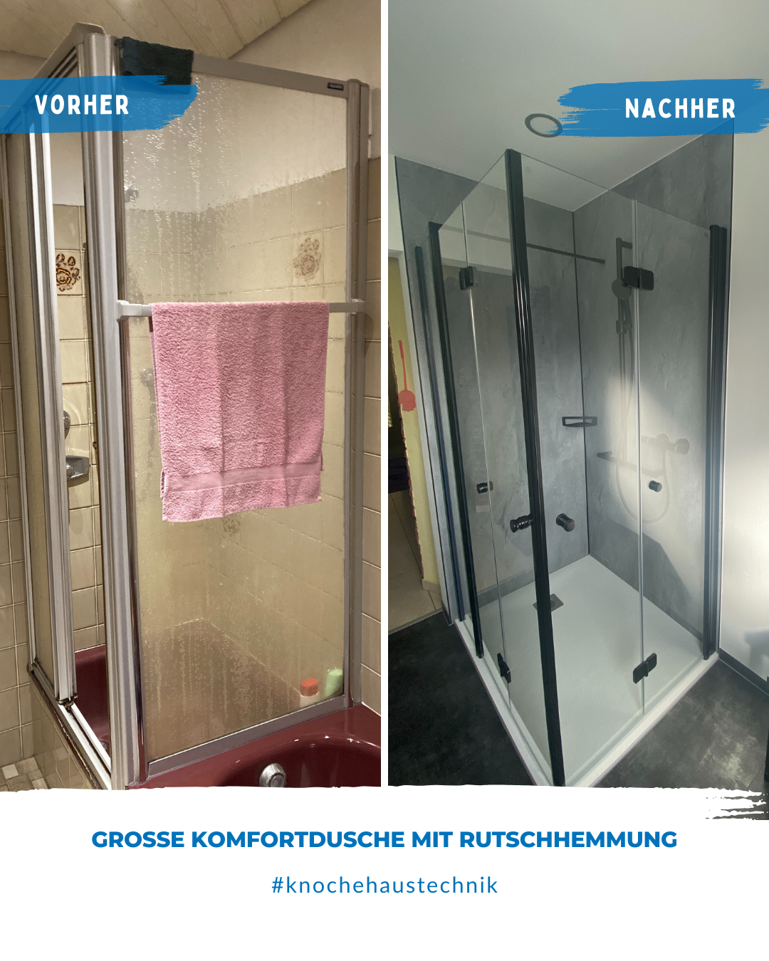 Vorher Nachher Vergleich Knoche Haustechnik